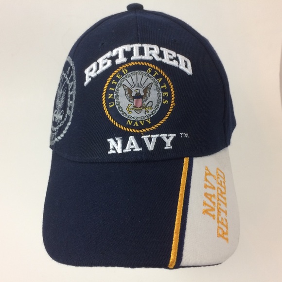 retired navy ball caps